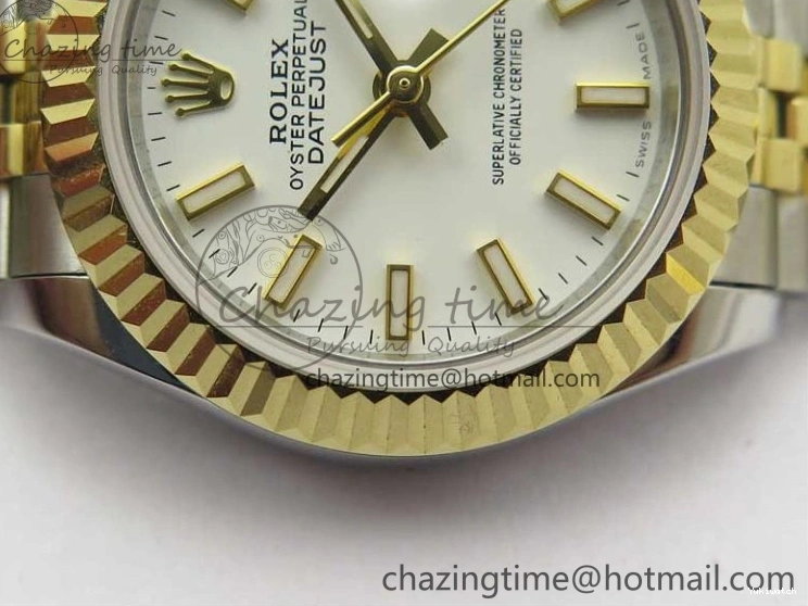 Jubilee SS Maker Datejust Best 279173 BP ETA2671 YG YG Bracelet Edition SS Dial 28mm on White 0112